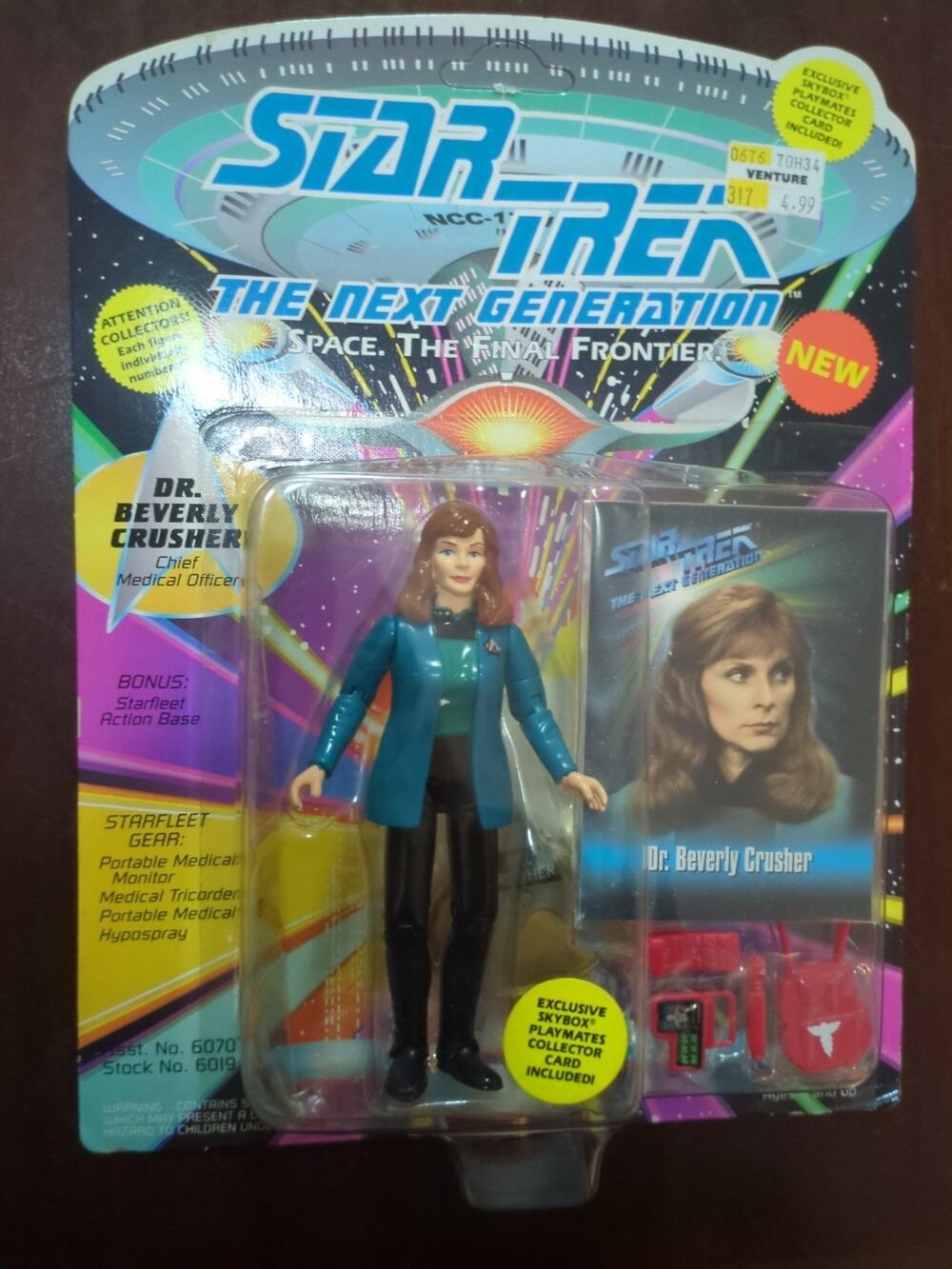 1993 Playmates Star Trek TNG Dr. Beverly Crusher Action Figure